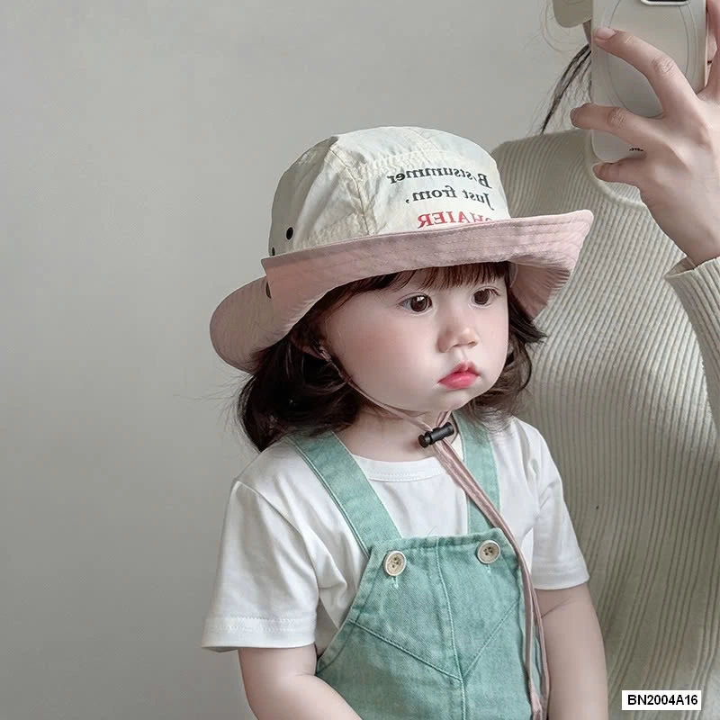 MŨ BÈO THÊU CHỮ CAO BỒI