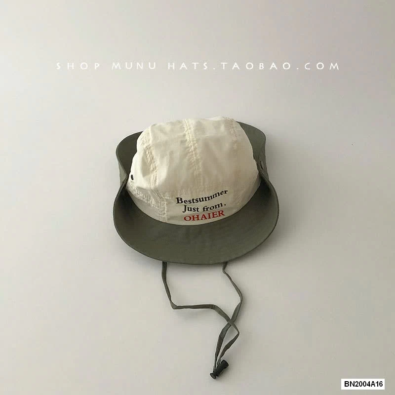 MŨ BÈO THÊU CHỮ CAO BỒI