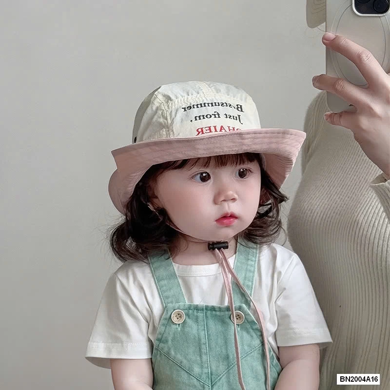 MŨ BÈO THÊU CHỮ CAO BỒI