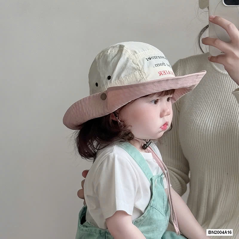 MŨ BÈO THÊU CHỮ CAO BỒI