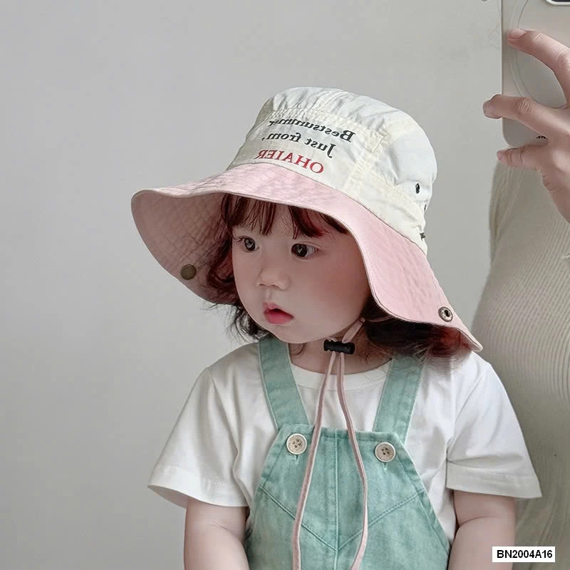 MŨ BÈO THÊU CHỮ CAO BỒI