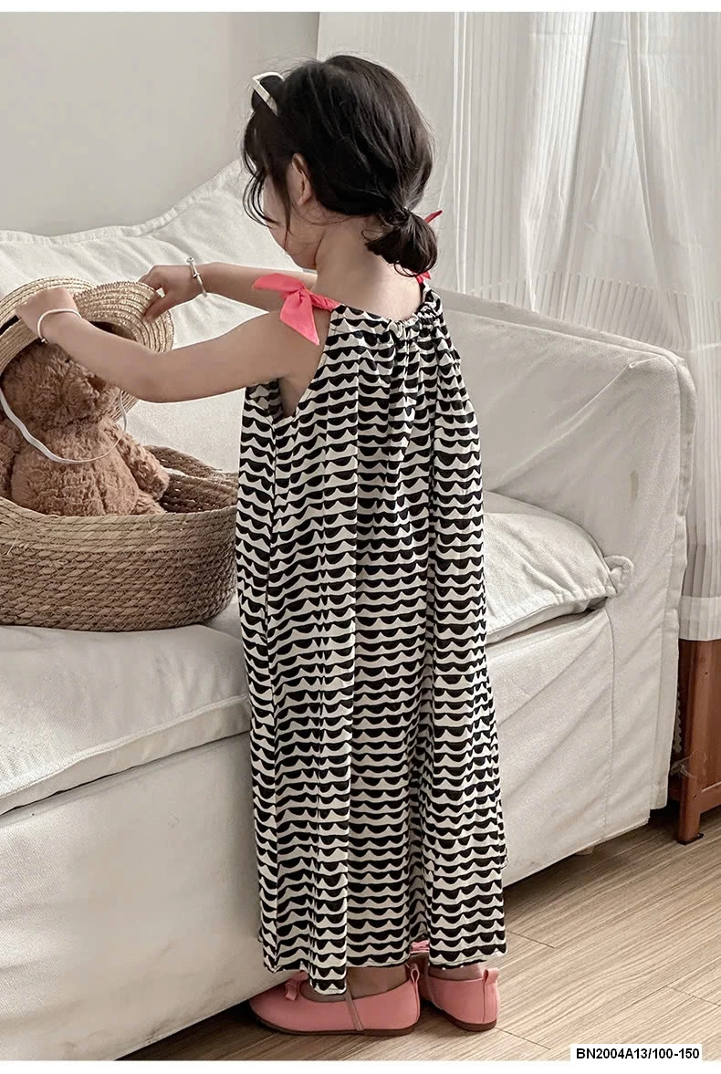 ĐẦM MAXI HỌA TIẾT 2 DÂY