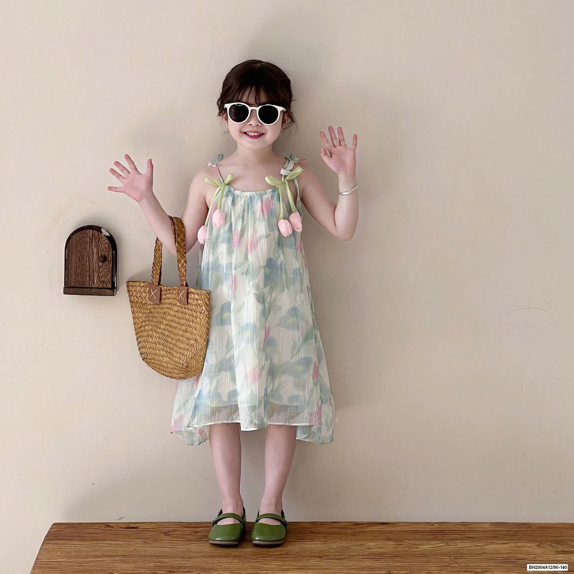 ĐẦM VOAN HOA 2 DÂY