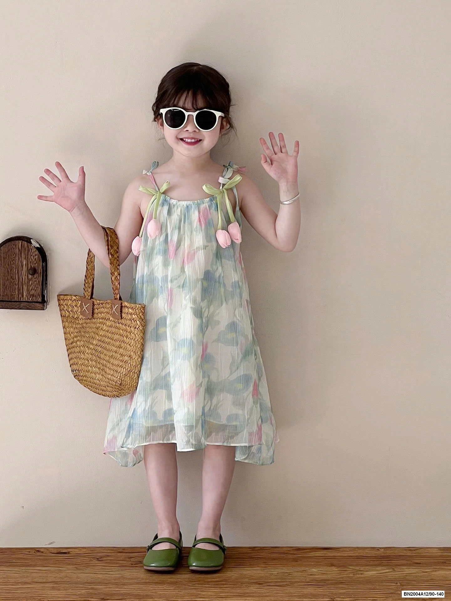 ĐẦM VOAN HOA 2 DÂY