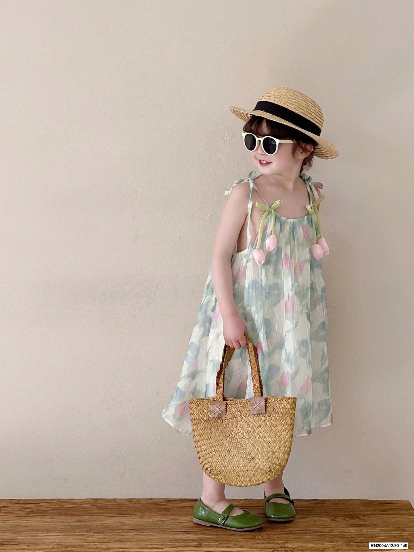 ĐẦM VOAN HOA 2 DÂY