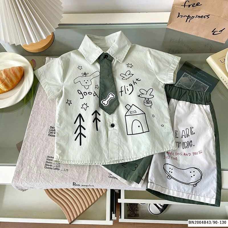 SÉT XANH LÁ PHỐI MÀU NHÍ