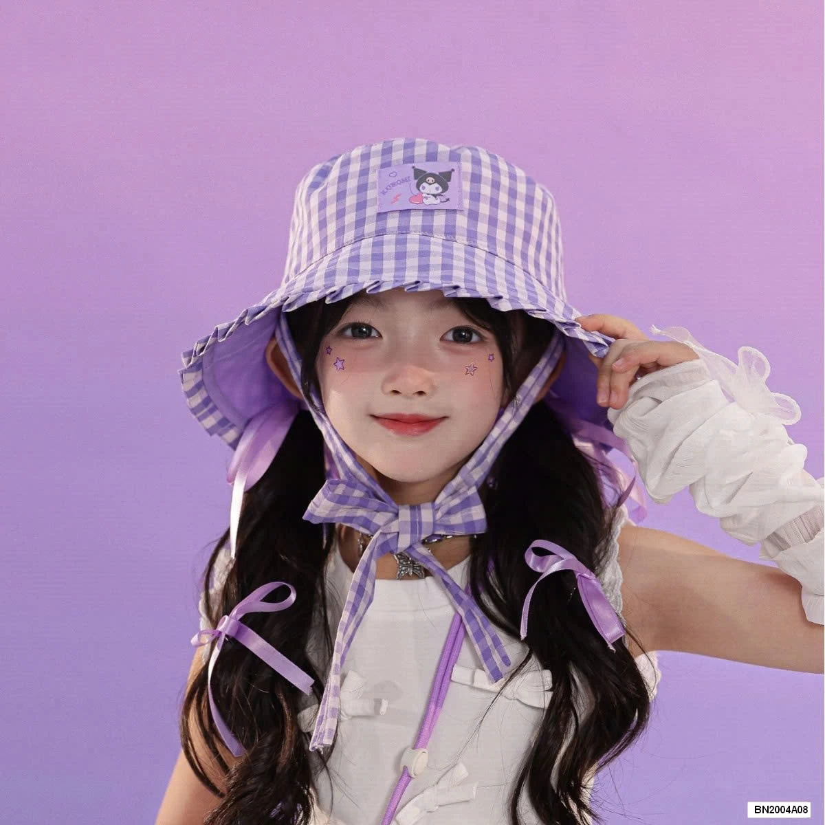 MŨ BÈO CARO DÂY BUỘC 2 MẶT