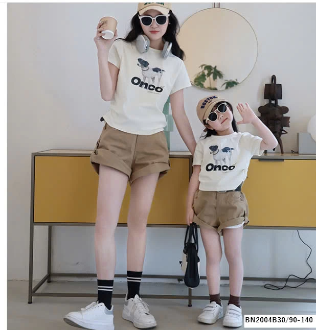 SÉT ÁO THUN CÚN MIX SHORT NÂU
