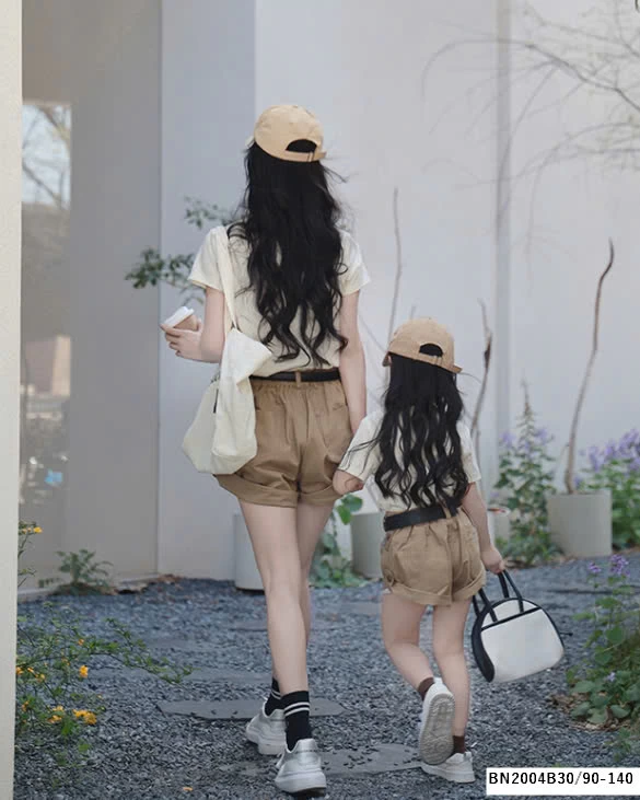 SÉT ÁO THUN CÚN MIX SHORT NÂU