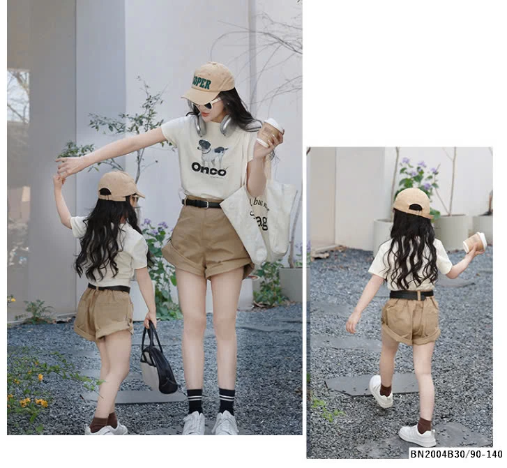 SÉT ÁO THUN CÚN MIX SHORT NÂU