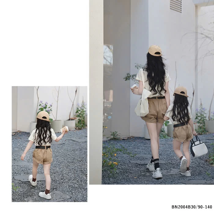 SÉT ÁO THUN CÚN MIX SHORT NÂU