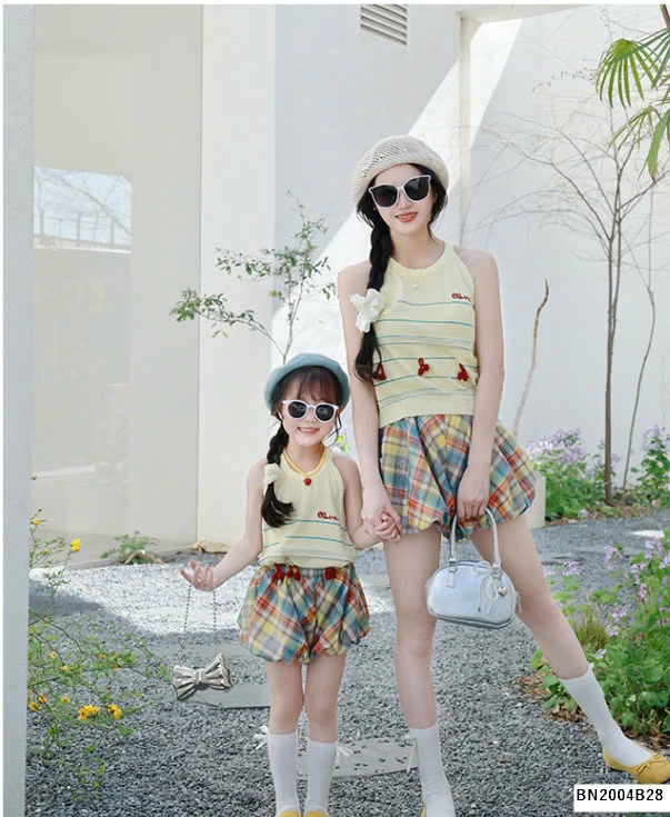 SÉT QUẦN BÍ ÁO CỔ YÊM MẸ BÉ