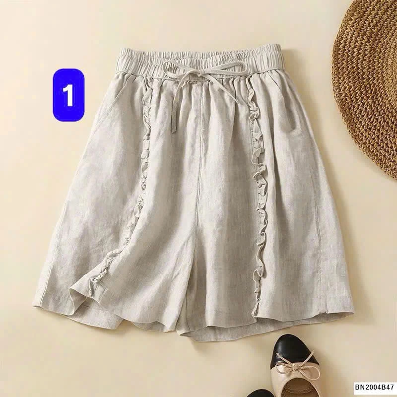 QUẦN SHORT PHỐI VIỀN BÈO