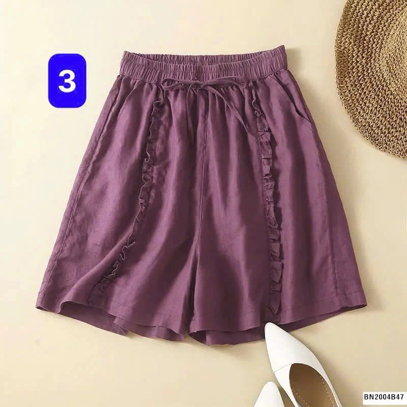 QUẦN SHORT PHỐI VIỀN BÈO