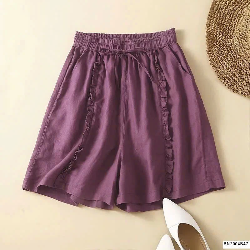 QUẦN SHORT PHỐI VIỀN BÈO