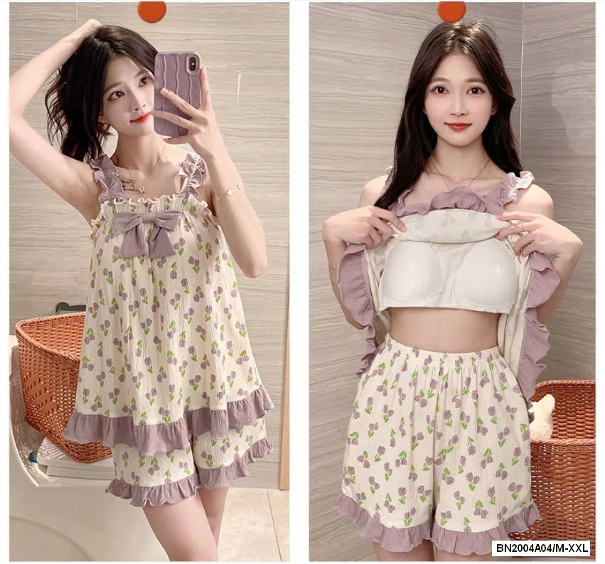 BỘ 2 DÂY MẶC NHÀ KÈM BRA