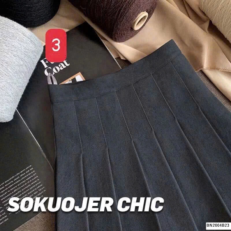 CHÂN VÁY XẾP LY QC