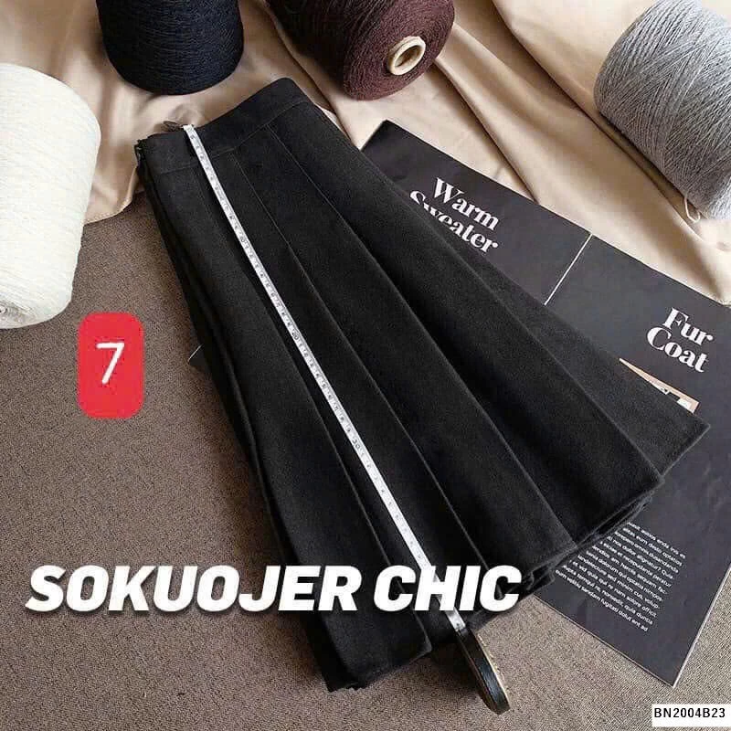 CHÂN VÁY XẾP LY QC