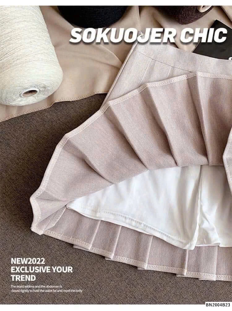 CHÂN VÁY XẾP LY QC