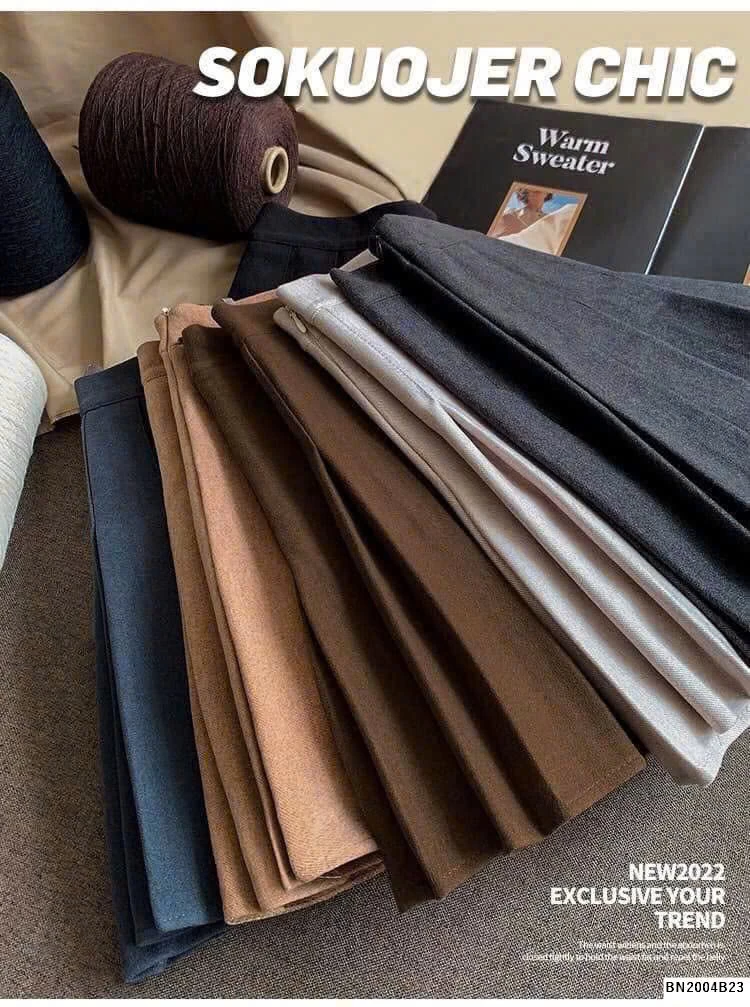 CHÂN VÁY XẾP LY QC