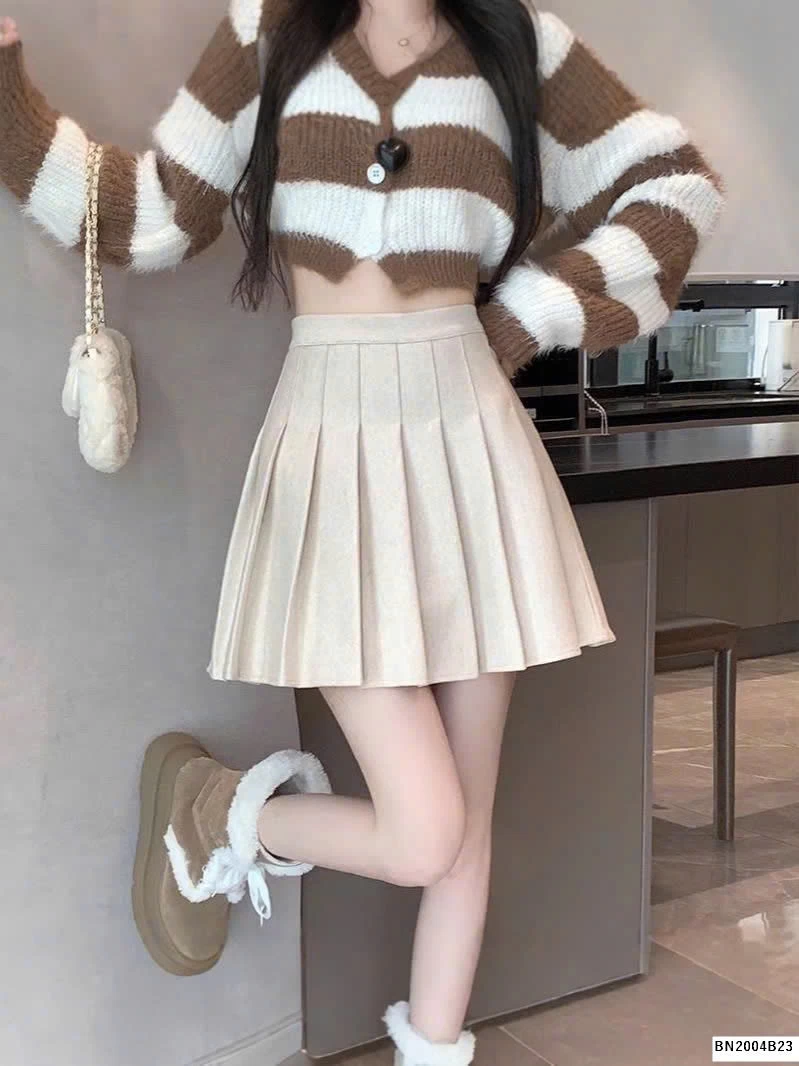 CHÂN VÁY XẾP LY QC