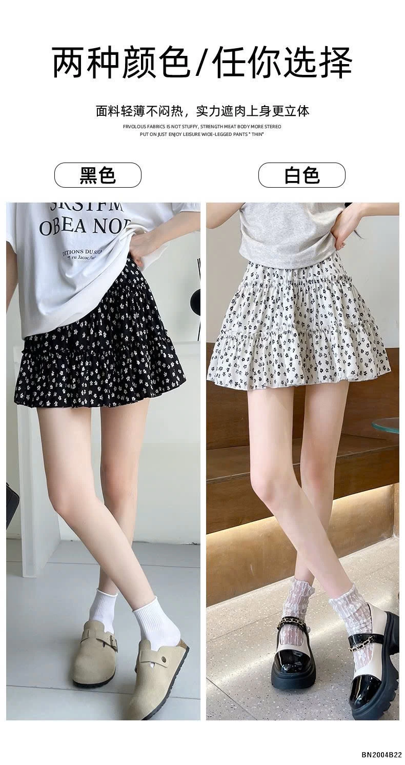 CHÂN VÁY NGẮN HOA NHÍ