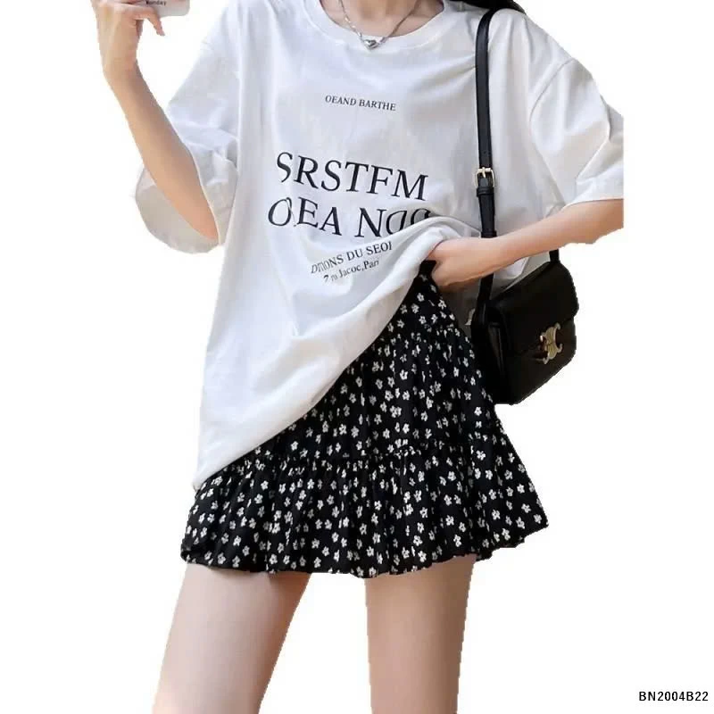 CHÂN VÁY NGẮN HOA NHÍ
