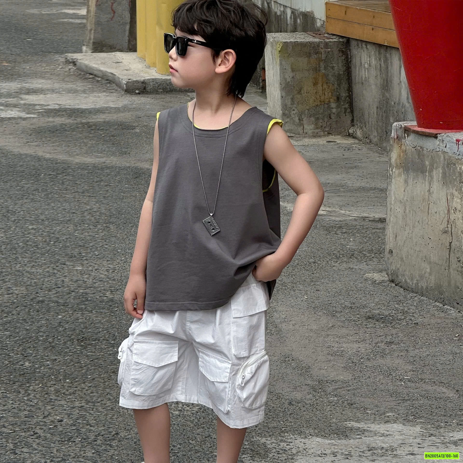 SHORT TÚI HỘP HY25233 KHÓA KÉO