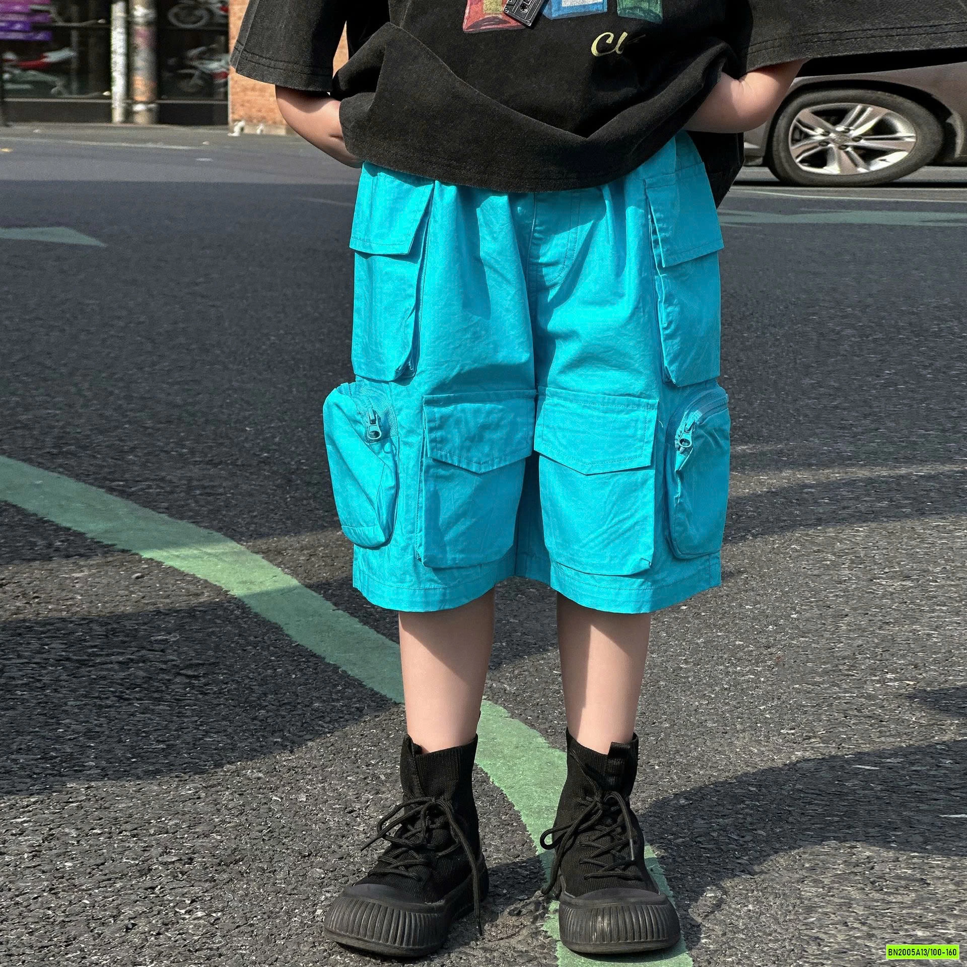 SHORT TÚI HỘP HY25233 KHÓA KÉO