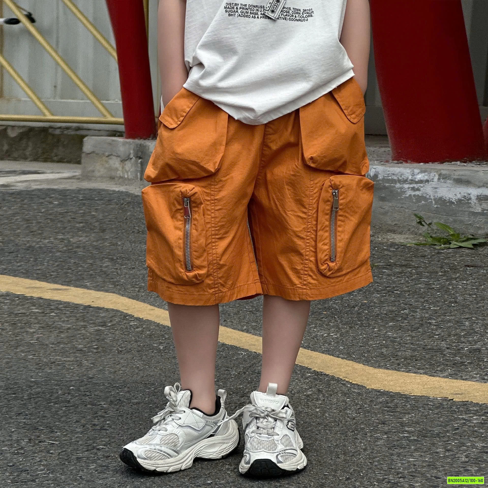 TANKTOP O TÔ MIX SHORT TÚI HỘP CAM