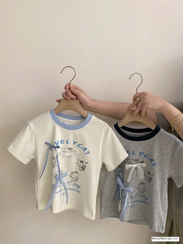 SÉT ÁO THUN NƠ MIX QUẦN SUÔNG CARO