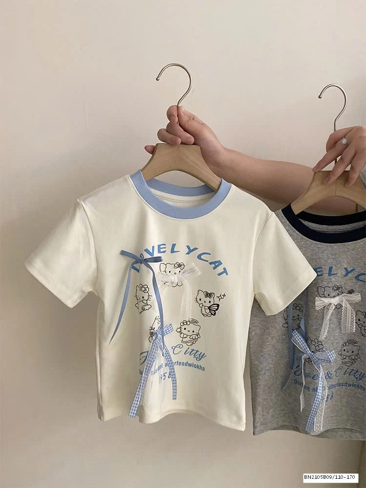 SÉT ÁO THUN NƠ MIX QUẦN SUÔNG CARO