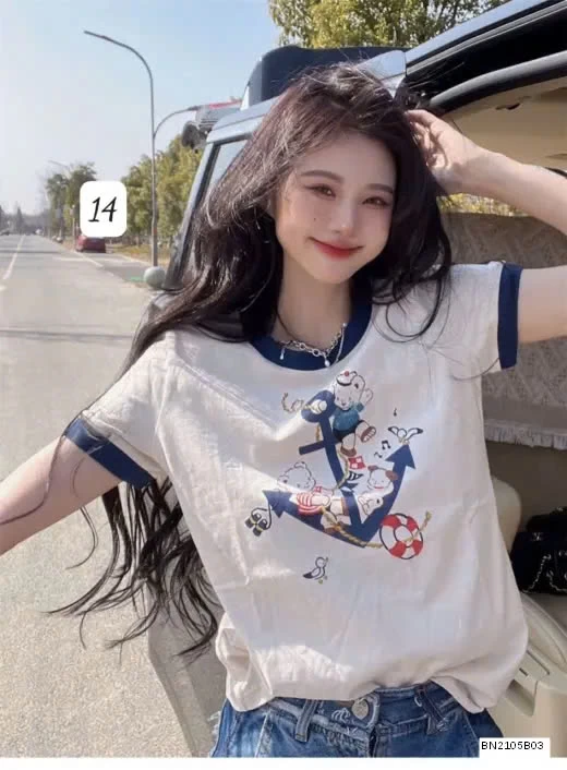 ÁO PHÔNG TRẮNG PHỐI VIỀN QC