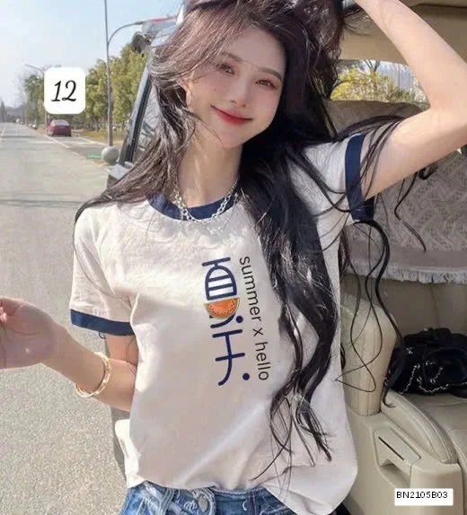 ÁO PHÔNG TRẮNG PHỐI VIỀN QC