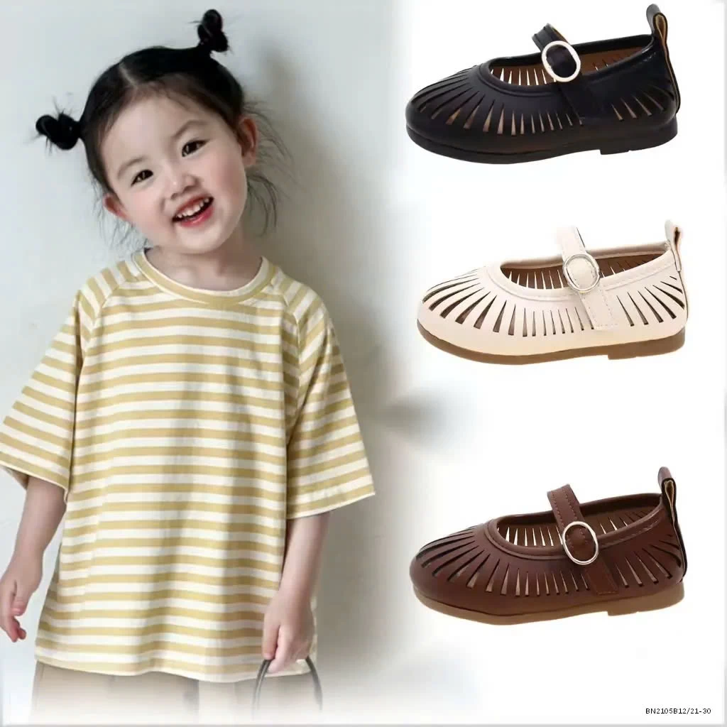 Giày búp bê lỗ vintage cho bé