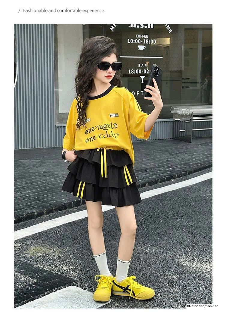 SET ÁO PHÔNG VÀNG MIX CV TẦNG JUZITIGE BG