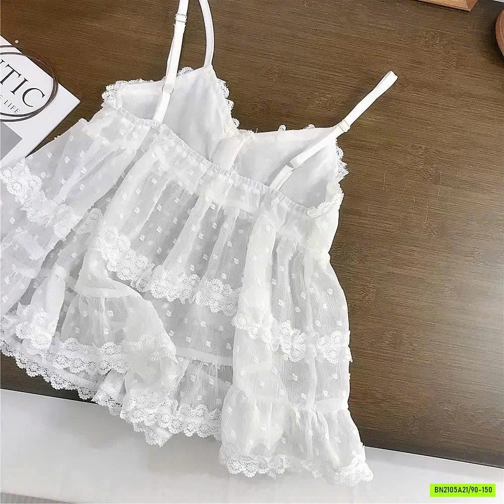 ÁO 2 DÂY MIX SHORT JEANS ĐEN