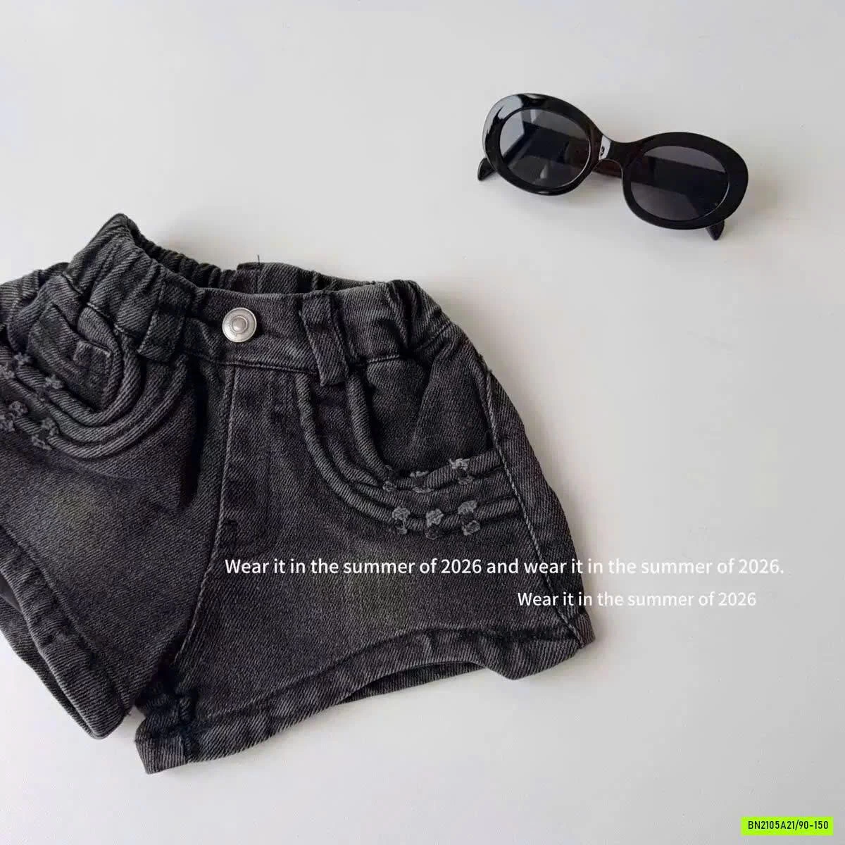 ÁO 2 DÂY MIX SHORT JEANS ĐEN