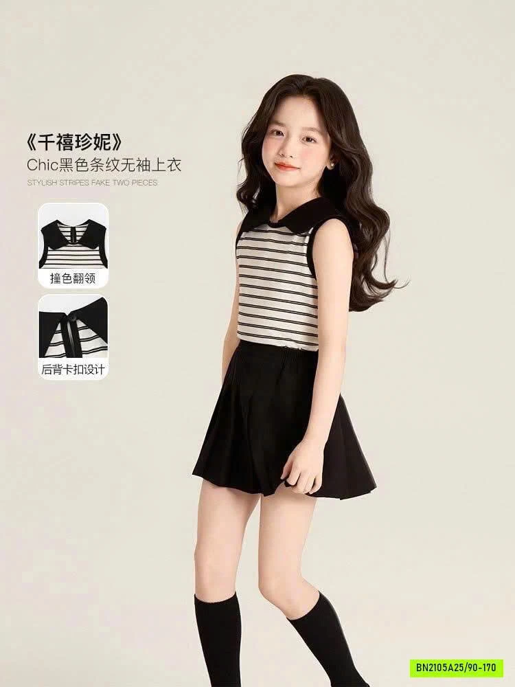 SÉT ÁO KẺ MIX CV XẾP LI AINI
