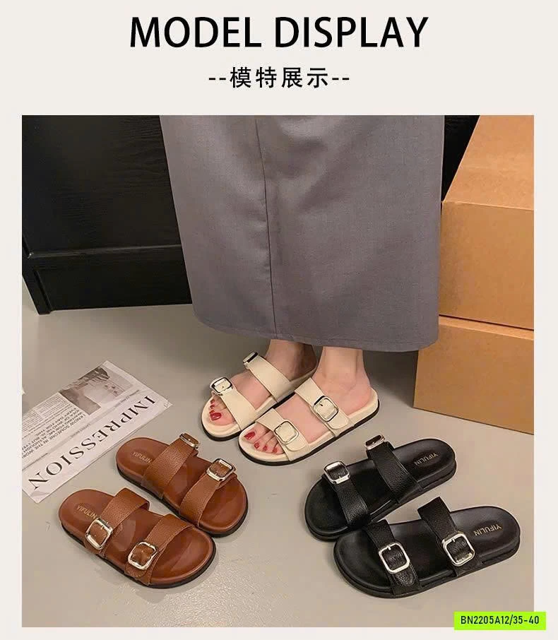 DÉP SANDAL 2 QUAI NGANG NỮ