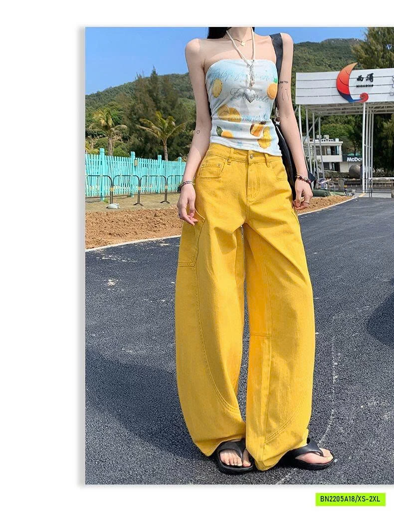 JEANS BAGGY VÀNG