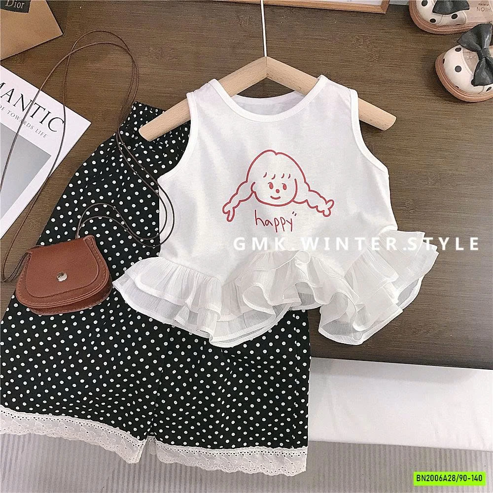 SÉT ÁO BBD CÔ GÁI MIX QUẦN BI