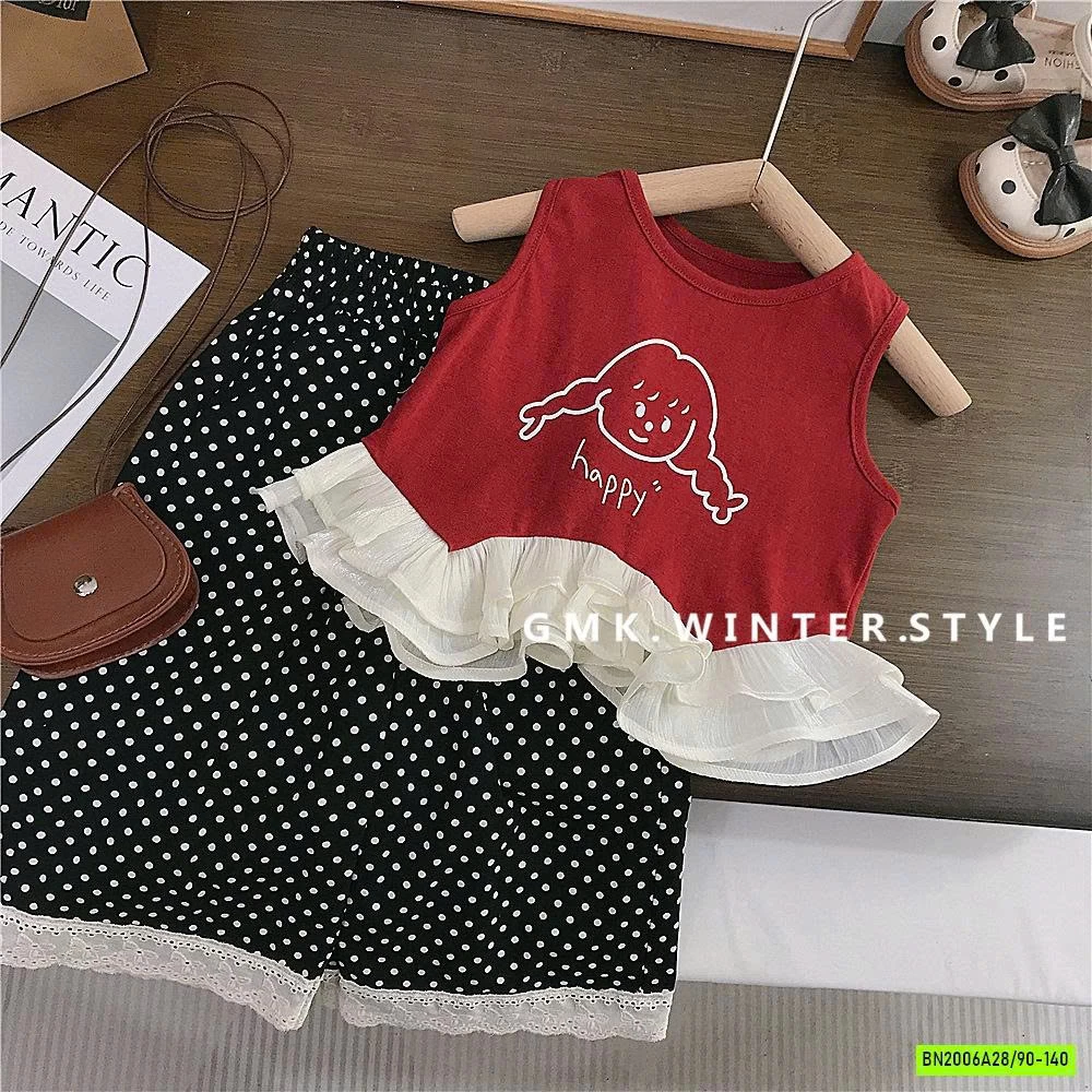 SÉT ÁO BBD CÔ GÁI MIX QUẦN BI