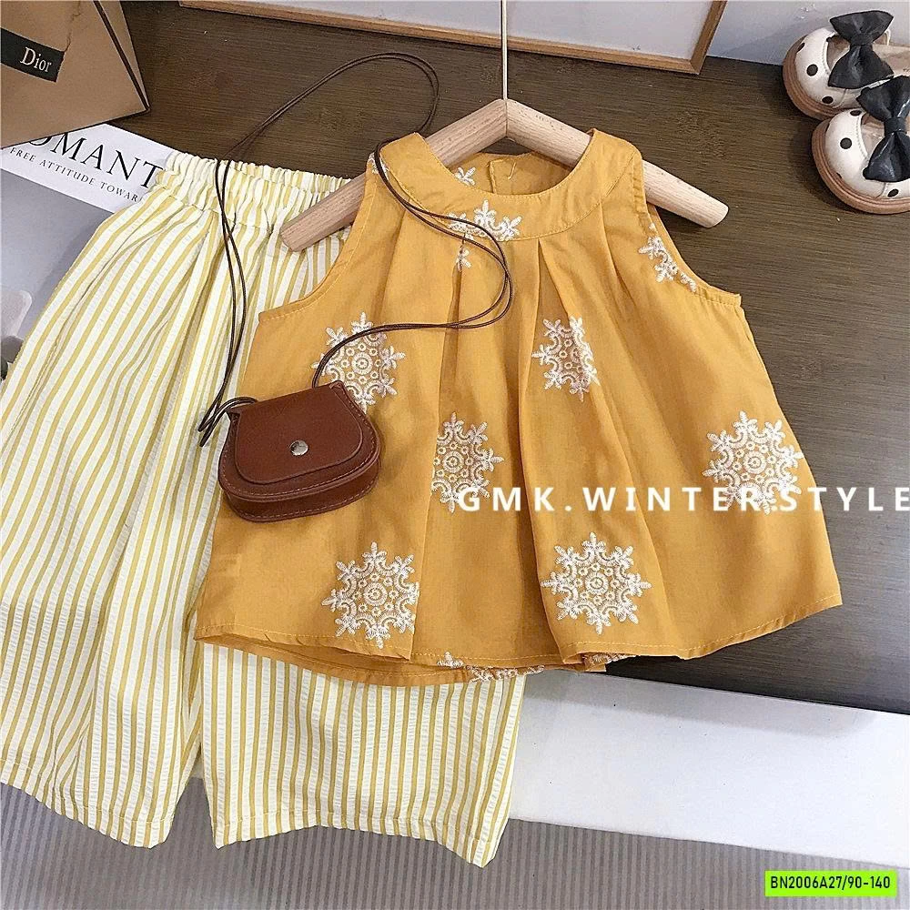 SÉT BABYDOLL HOA VÀNG