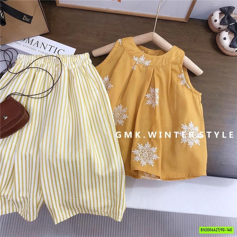 SÉT BABYDOLL HOA VÀNG