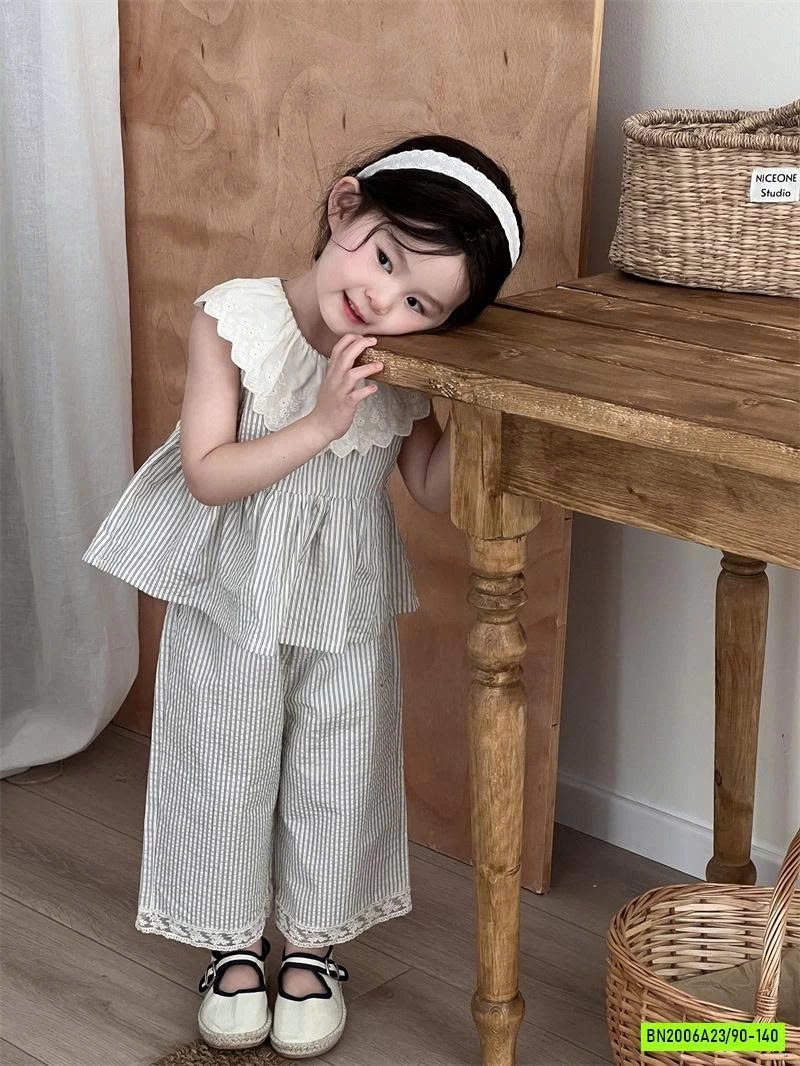 SÉT BBD SỌC VIỀN REN