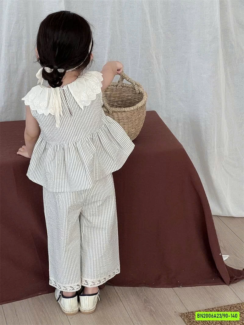 SÉT BBD SỌC VIỀN REN