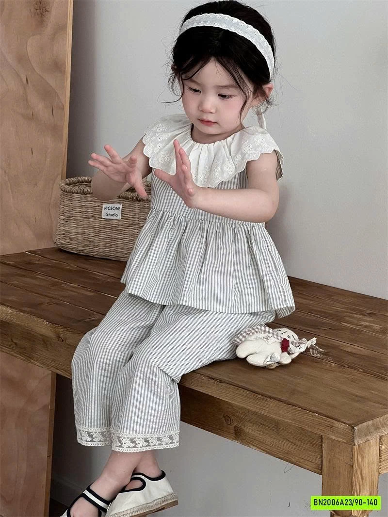 SÉT BBD SỌC VIỀN REN