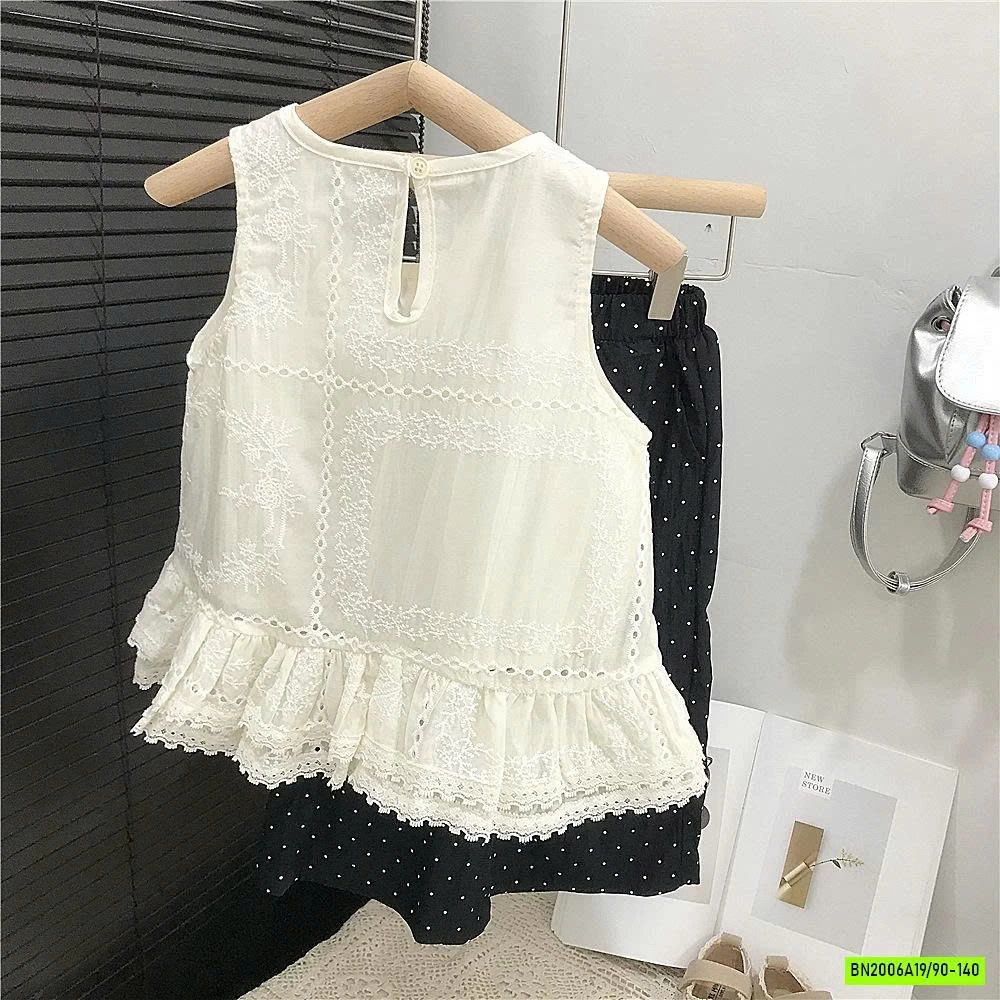 SÉT ÁO BBD THÊU MIX QUẦN SUÔNG BI