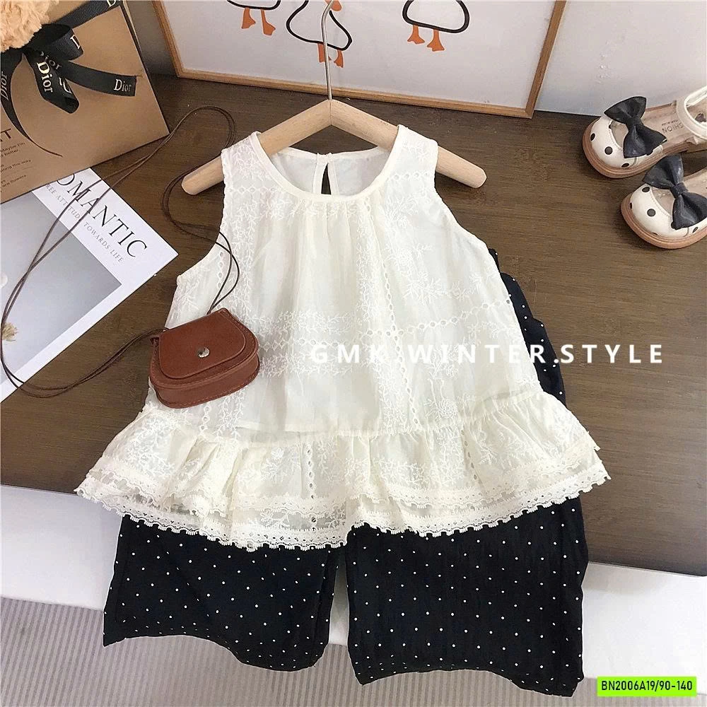 SÉT ÁO BBD THÊU MIX QUẦN SUÔNG BI